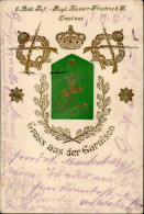 Regiment Konstanz 6. Bad. Inf.-Regt. Kaiser Friedrich III. Prägekarte II - Régiments