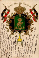 Regiment Konstanz Gruß Aus Der Garnison Prägekarte I-II - Regimientos