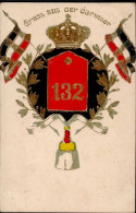 REGIMENT-Prägekarte - STRASSBURG Gruss Aus Der Garnison I-II Montagnes - Reggimenti