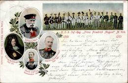 Regiment K.S.5. Inf.-Reg. Prinz Friedrich August Nr. 104 I-II Ecken Abgestossen) - Regiments