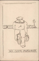 Kriegsgefangenenpost Aus Japan Nagoya Bildpostkarte Der Letzte Laufschritt, Blanko - Sonstige & Ohne Zuordnung