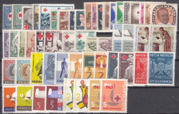Yugoslavia Kingdom From 1933 And Republic Up To 1963 (FNRJ Period) Charity Red Cross Stamps Complete Mi#1-29 Mint Hinged - Bienfaisance