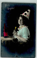 39781505 - Frau Harlekin Sekt - New Year