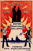 Zwischenkriegszeit Köln 1. Internationaler Gesellentag 1922 Sign. Seche I-II - Altre Guerre