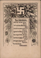 NS-VORLÄUFER WK II - Das HAKENKREUZ O 1919 (Marke Mängel) Sign. Künstlerkarte I-II - Weltkrieg 1939-45