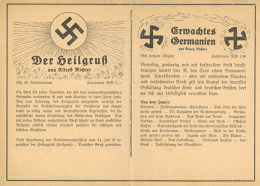 NS-VORLÄUFER WK II - Klapp-Prop-Ak DER HEILGRUß - ERWACHTES GERMANIEN I-II - Guerre 1939-45