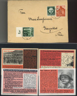 Propaganda WK II 12 Versch. Briefaufkleber Vom Zentralverlag Der NSDAP II - Guerra 1939-45