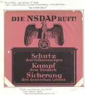 Propaganda WK II Flugblatt Der NSDAP Zur Kundgebung Mit Tonfilm Am 13. Juni 1932 Mit Gauredner Pg. Dr. Unger Berlin II - Oorlog 1939-45