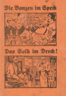 Propaganda WK II Heft Die Bonzen Im Speck Das Volk Im Dreck! Von Arendt, Paul 1931, 24 S. II - Oorlog 1939-45