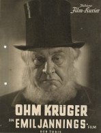 Propaganda WK II Illustrierter Film-Kurier Ohm Krüger Ein Emil Jannings-Film Der Tobis, Extrem-antijüdisch, Verlag Frank - Weltkrieg 1939-45
