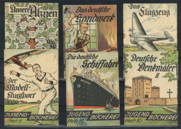Propaganda WK II Lot Mit 6 Kl. Heftchen Der Jugend-Bücherei, Je 8 S. II - War 1939-45