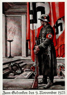 Propaganda WK II - 9.NOVEMBER 1923 PH 1923/32 Künstlerkarte Sign. Hans Friedmann S-o I - War 1939-45