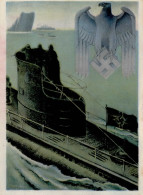 Propaganda WK II - PH Kl. 6 Die DEUTSCHE WEHRMACHT U-BOOT Künstlerkarte Sign. Gottfried Klein I-II - Guerre 1939-45