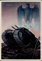 Propaganda WK II - PH Kl. 7 Die DEUTSCHE WEHRMACHT PANZER Künstlerkarte Sign. Gottfried Klein I - Oorlog 1939-45