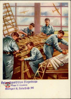 Propaganda WK II NSFK Sign. Lorenz Mit Ortsgruppen-Stempel Stuttgart I-II (Eckbug) - War 1939-45