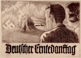 Propaganda WK II Deutscher Erntedanktag Sign.  I-II (Eckbug) - War 1939-45