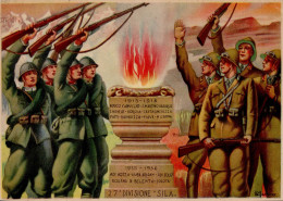 Propaganda WK II Italien Sign. I-II (kl. Eckbug) - War 1939-45