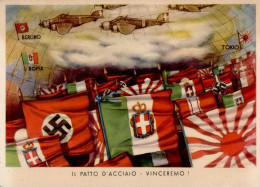 Propaganda WK II ITALIEN VINCEREMO 3er-BÜNDNIS BERLIN-ROM-TOKIO 1942 I - War 1939-45