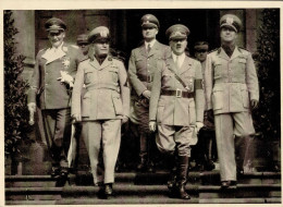 Mussolini Mit Hitler Göring Hess Und Ciano I-II - War 1939-45