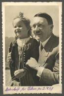 Hitler AK Mit Orginalunterschrift Des Führers (Tinte) I-II - Oorlog 1939-45