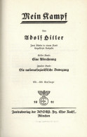 Hitler Buch Mein Kampf Ungekürzte Ausgabe Auflage 676.-680. Zentralverlag Der NSDAP FRZ. Eher Nachfolger München 1941 II - War 1939-45