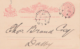 Dalby - 1898 - Post Card - Cartas & Documentos