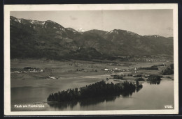 AK Faak Am Faakersee, Teilansicht Mit Bergen  - Otros & Sin Clasificación