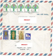 South Korea Airmail Cover Seoul 11jul1985  With TBC Tuberculosis W70strip5 + Other 4 Stamps To Italy - Corea Del Sur