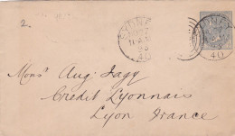 From Austria To France - 1893 - Lettres & Documents