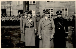 HITLER WK II - Seltene Foto-Ak FÜHRER Und SS-HIMMLER In PRAG I - Guerra 1939-45