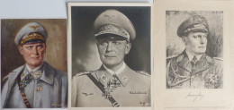 Göring Röhm Foto Ca. 24,5x30,5 Cm, Dazu 2 Kleinplakate Circa 31,5x24 Cm U. 19,5x26 Cm - War 1939-45