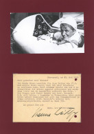 Reitsch, Hanna Maschinengeschriebene Postkarte Mit UNTERSCHRIFT 1951 Auf Albumseite - Guerre 1939-45
