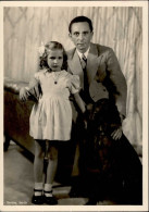Goebbels Mit Tochter Und Hund I-II Chien - War 1939-45