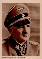 Ritterkreuzträger Dietrich, Sepp SS-Obergruppenführer Auf Feldpost-Faltbrief I-II - Guerra 1939-45