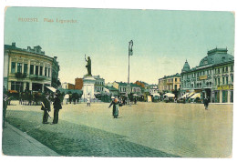 RO 84 - 11493 PLOIESTI, Market, Romania - Old Postcard - Used - 1908 - Roumanie