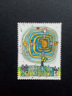 ÖSTERREICH MI-NR. 1505 GESTEMPELT(USED) HUNDERTWASSER 1975 MODERNE KUNST DER SPIRALBAUM - Moderne