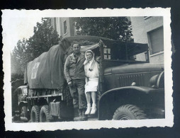 Photo Originale Camion Croix Rouge 39-45 STEP192 - Guerra, Militari