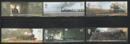 GRANDE BRETAGNE - N°2512/7 ** (2004) Locomotives - Unused Stamps