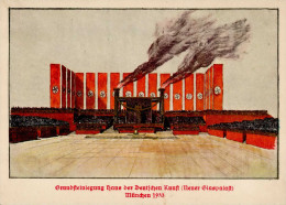 HDK München Grundsteinlegung Neuer Glaspalast 1933 I-II - Guerra 1939-45