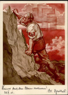 NSDAP WK II - Frühe NSDAP-Opferkarte GAU BERLIN Künstlerkarte Sign. Felix Albrecht I-II - Weltkrieg 1939-45