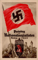 Reichsparteitag WK II Nürnberg (8500) 1929 Offizielle Postkarte Nr. 2 I-II (Eckbug) - War 1939-45