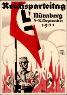 Reichsparteitag WK II Nürnberg (8500) 1934 Sign. V. Suchodolski, S. I-II (kl. Eckbug) - Guerre 1939-45