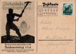 REICHSPARTEITAG NÜRNBERG 1934 WK II - ARBEITSDIENST-AUFMARSCH 1934 S-o I-II - War 1939-45
