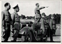 Reichsparteitag WK II Nürnberg (8500) Der Führer Begrüßt Die Vorbeimaschierenden Kolonnen I-II - War 1939-45