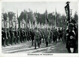 Reichsparteitag WK II Nürnberg (8500) Grundsteinlegung Des Kongreßbaues I-II (Ecken Abgestoßen) - War 1939-45