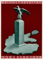 REICHSPARTEITAG NÜRNBERG 1938 WK II - Festpostkarte Mit Seltenem Rücks. Erinnerungs-Zudruck Zum Kauf Des Reichsparteitag - Guerra 1939-45