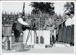 REICHSPARTEITAG NÜRNBERG 1935 WK II - Zerreiss Karte 6 Grundsteinlegung Zur Kongreßhalle Durch Den Führer 1935 I - Guerre 1939-45