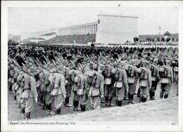 REICHSPARTEITAG NÜRNBERG WK II - Intra 62 Appell Des RAD I - War 1939-45