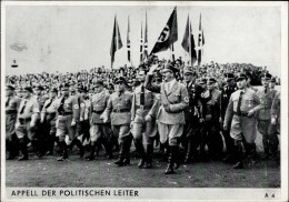 REICHSPARTEITAG NÜRNBERG WK II - Intra A 4 Appell Der Politischen Leiter S-o 1935 I - War 1939-45