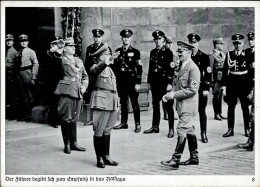 REICHSPARTEITAG NÜRNBERG WK II - Zerreiss 8 Der Führer Begibt Sich Zum Empfang In Das Rathaus Mit SS I - Guerre 1939-45